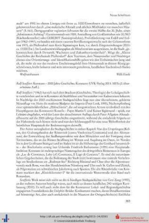 Ralf Seuffert: Konstanz – 2000 Jahre Geschichte. Konstanz 2013.