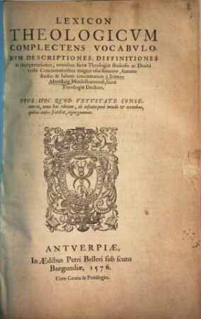 Lexicon theologicum