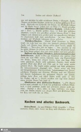 Kuchen und allerley Backwerk