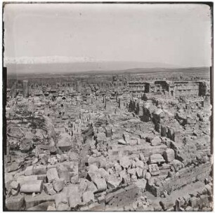 Ruinen, Baalbek: Ansicht der Ruinenstadt
