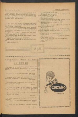 Escepticismos sobre la mujer
