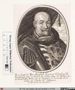 Bildnis Krzysztof Fürst Radziwiłł, Herzog von Bierze u. Dubinka