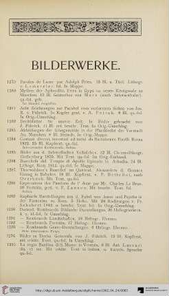 Bilderwerke (Nr. 1279-1310)
