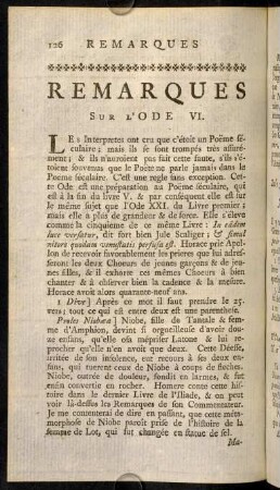126-138, Remarques sur l'ODE VI.
