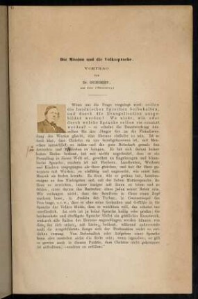 Die Mission und die Volkssprache