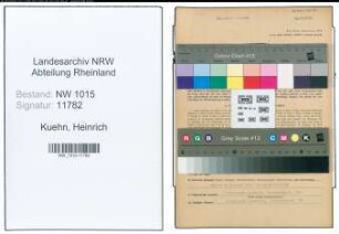 Entnazifizierung Heinrich Kuehn , geb. 29.02.1896 (Betriebswart)