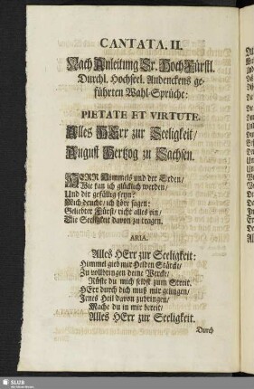 Cantata. II.
