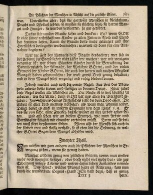 701-709, Zweyter Theil. Nun muessen wir zum andern ...