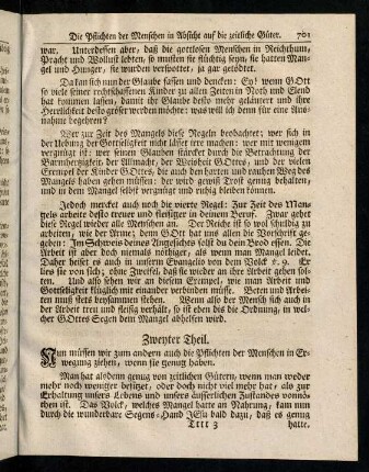 701-709, Zweyter Theil. Nun muessen wir zum andern ...