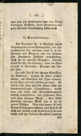 167-172, b) Sandsteinlage.