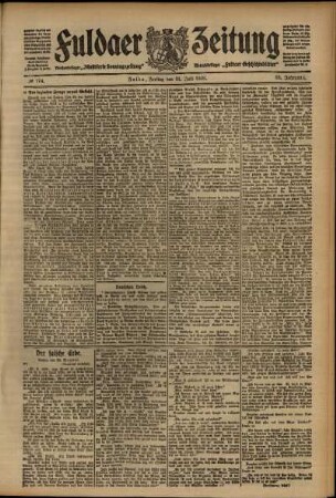 Ausgabe vom Freitag, den 31. Juli 1908.