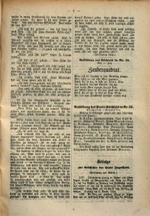 Ingolstädter Tagblatt. Sonntagsblatt. 1878