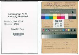 Entnazifizierung Paul Mueller , geb. 07.12.1904 (Waschmeister)