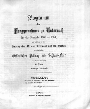 Die Achter zu Andernach