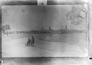 Ansicht von Riga von Nordwesten