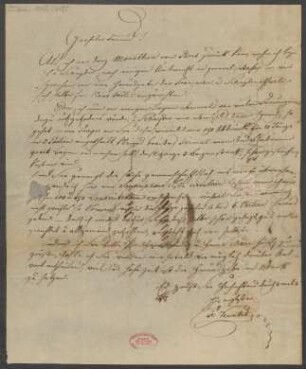 Brief an B. Schott's Söhne : 12.1826