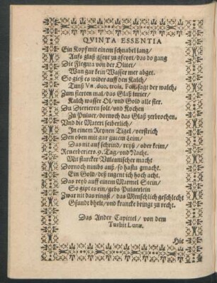 Das Ander Capittel/ von dem Turbit Lunae.