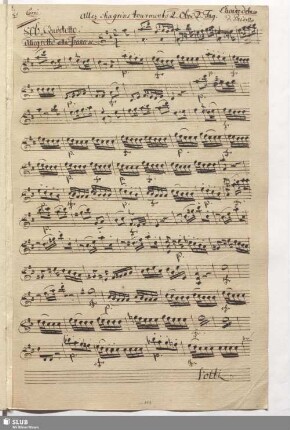 806. Quintetto: Allez chagrins tourments / Paisiello, G.