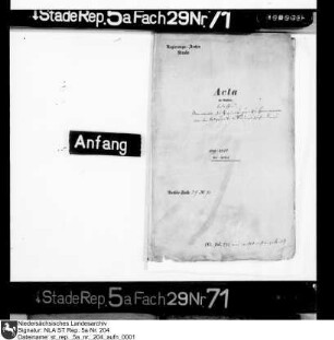 Schreiben des Regierungsrats Johann Speirmann als Mitglied der Güstrow'schen Interimsregierung an die Gesandten des Niedersächsischen Kreisdirektoriums in Hamburg während des Güstrower Erbfolgestreits