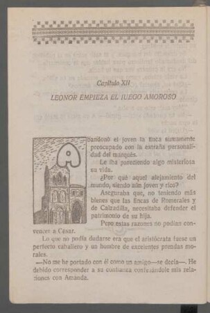 Capítulo XII - Leonor empieza el juego amoroso