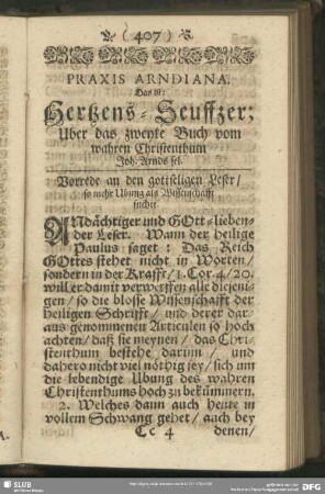 Über das zweyte Buch vom wahren Christenthum