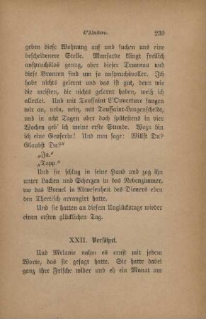 XXII. Versöhnt