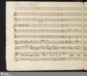 527. Mozart, W.A.: [Deutsche Tänze / Ausw.; KV 536/1]