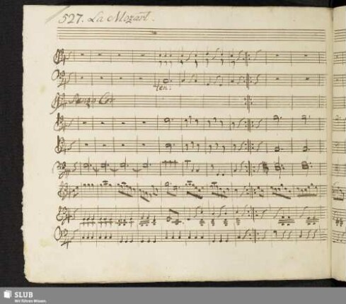 527. Mozart, W.A.: [Deutsche Tänze / Ausw.; KV 536/1]
