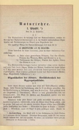 Naturlehre