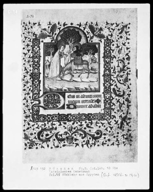 Lateinisches Gebetbuch mit französischem Kalender — Rückkehr aus Ägypten, Folio 53