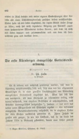 602-610 Die ersten Nürnberger evangelische Gottesdienstordnung