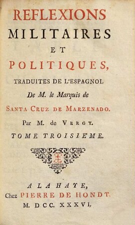 Reflexions Militaires Et Politiques, 3