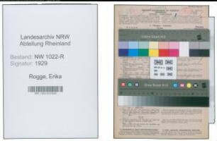 Entnazifizierung Erika Rogge , geb. 09.07.1921 (Sekretaerin)