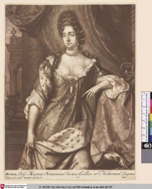 Maria D. G. Magnae Britanniae, Scotiae, Galliae et Hiberniae Regina