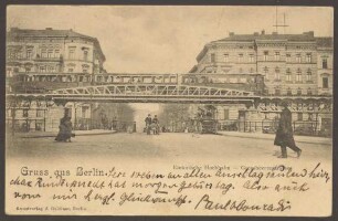 Ansichtskarte „Elektrische Hochbahn“, Großbeerenstraße