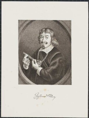 Icones Professorum Marpurgensium — Bildnis des Johannes Tilemann (1605-1682)