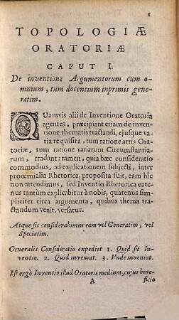 Topologia oratoria, seu praxis locorum dialecticorum in oratoriis ...
