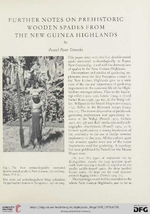 Further notes on prehistoric wooden spades from the New Guinea Highlands