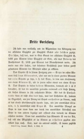 Dritte Vorlesung