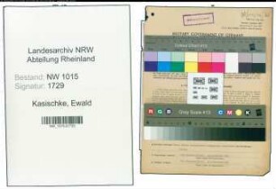 Entnazifizierung Ewald Kasischke , geb. 25.09.1891 (Verwaltungsangestellter)