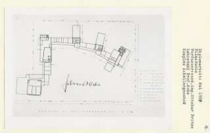Filmstudio, Berlin-Spandau (Diplomarbeit bei Karl Wilhelm Ochs): Komplex A, Grundriss Kellergeschoss 1:200