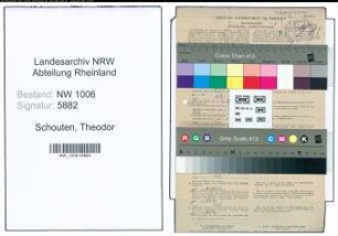 Entnazifizierung Theodor Schouten , geb. 02.11.1895 (Polsterer)