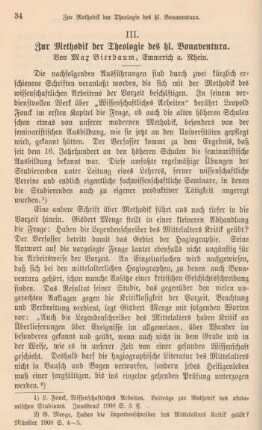 34-52 Zur Methodik der Theologie des hl. Bonaventura