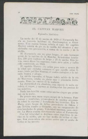 El capitán Harvey : Episodio histórico
