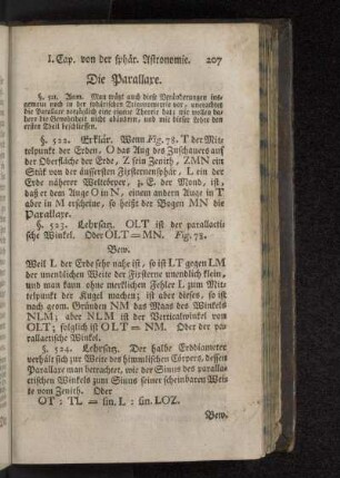 Die Parallaxe.