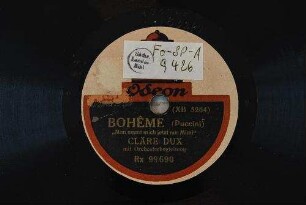 Bohême : "Man nennt mich jetzt nur Mimi" / (Puccini)