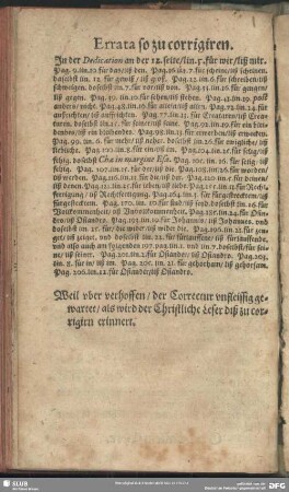 Errata so zu corrigiren
