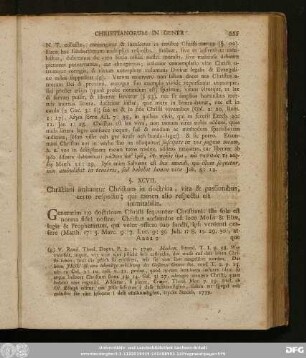 §. XCVII. Christiani imitantur Christum in doctrina, vita & passionibus, certo respectu; qui tamen alio respectu est inimitabilis.
