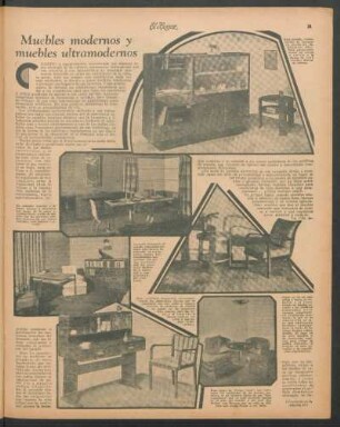 Muebles modernos y muebles ultramodernos
