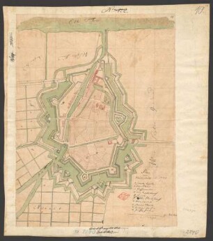 Plan von Glückstadt